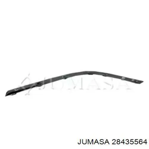 3AD807459 VAG Moldura esquerda do pára-choque traseiro