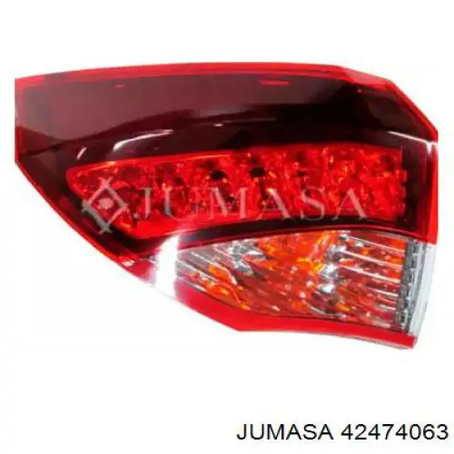 265554712R Renault (RVI) Lanterna traseira esquerda externa