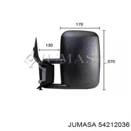 Espelho de retrovisão esquerdo Mercedes A0008114930 preço, a partir de 111,22 EUR