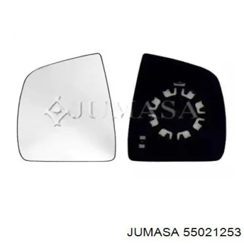 Elemento espelhado do espelho de retrovisão direito 71765378 Fiat/Alfa/Lancia
