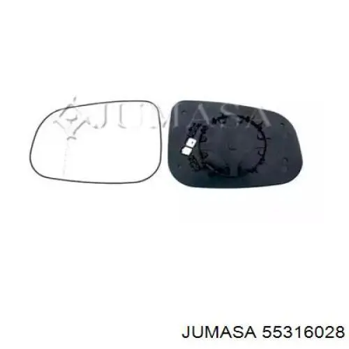 Compre 33800481 TYC Elemento espelhado do espelho de retrovisão esquerdo