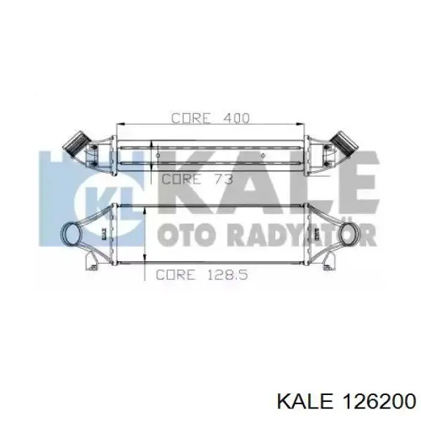 126200 Kale Radiador de intercooler
