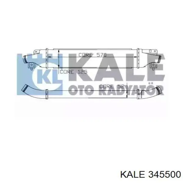 Radiador de intercooler Kale 345500 preço, a partir de 120,97 USD