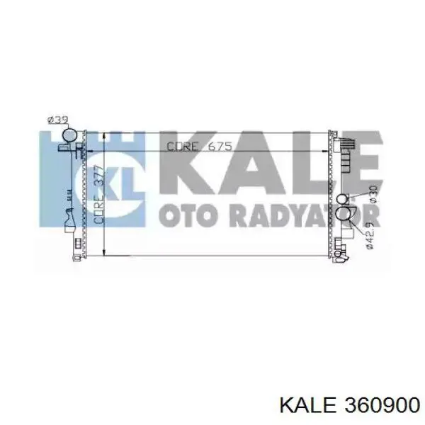 Radiador de esfriamento de motor Kale 360900 preço, a partir de 91,96 USD