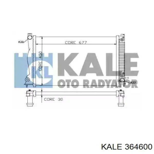 Compre 364600 Kale Radiador de esfriamento de motor
