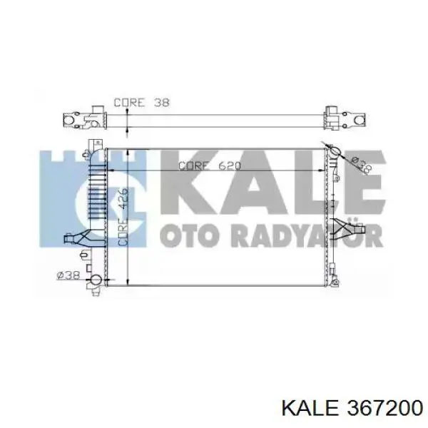 367200 Kale Radiador de esfriamento de motor