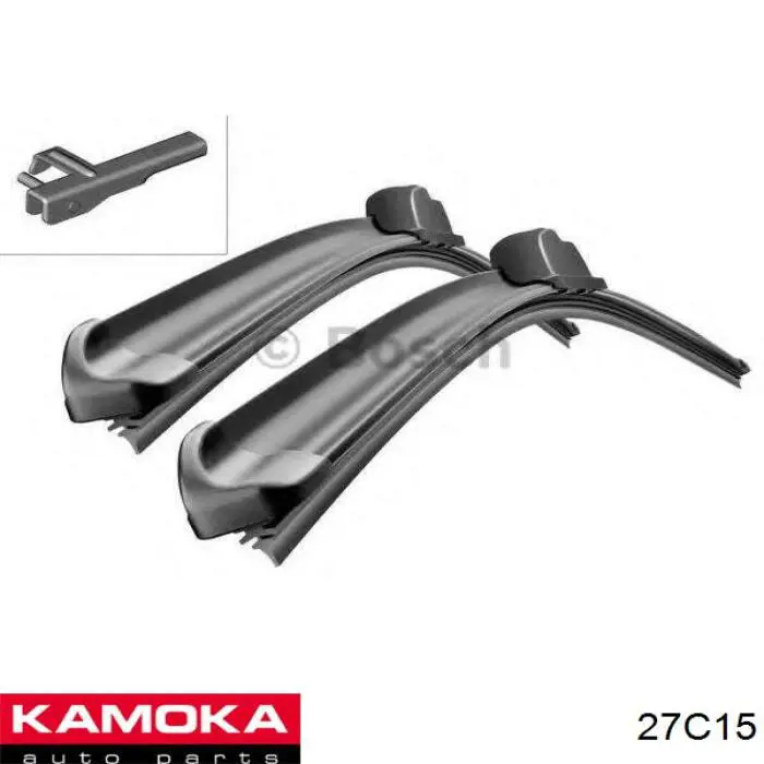 Limpa-pára-brisas do pára-brisas, kit de 2 un. Kamoka 27C15 preço, a partir de 24,95 USD