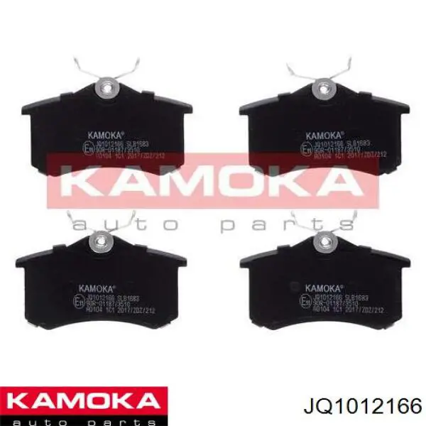 Sapatas do freio traseiras de disco Kamoka JQ1012166 preço, a partir de 19,01 USD