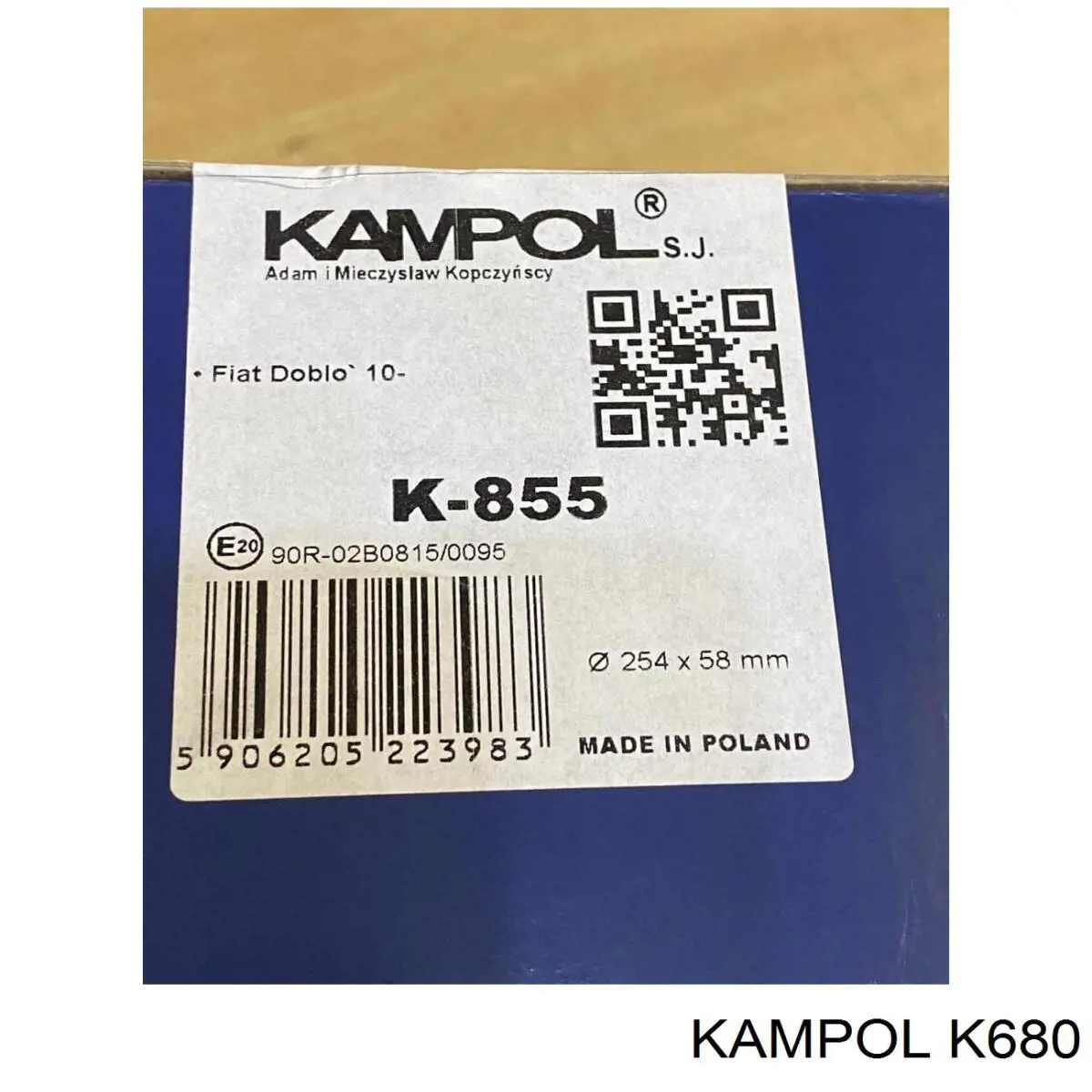 K680 Kampol Sapatas do freio traseiras de tambor