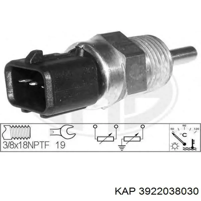 3922038030 KAP Sensor de temperatura do fluido de esfriamento