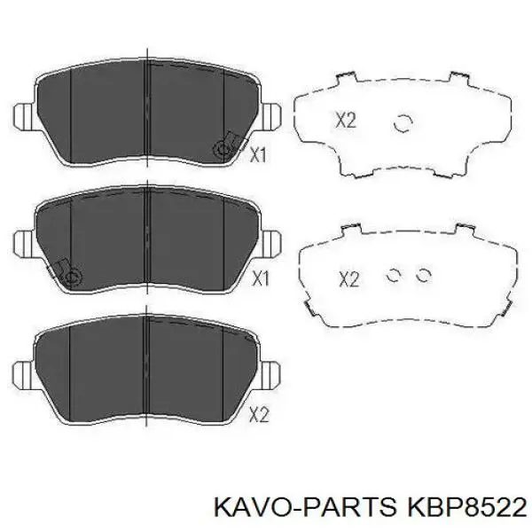 Sapatas do freio dianteiras de disco Kavo Parts KBP8522 preço, a partir de 26,52 USD