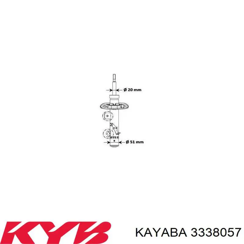 MM00975 Japan Parts Amortecedor dianteiro direito