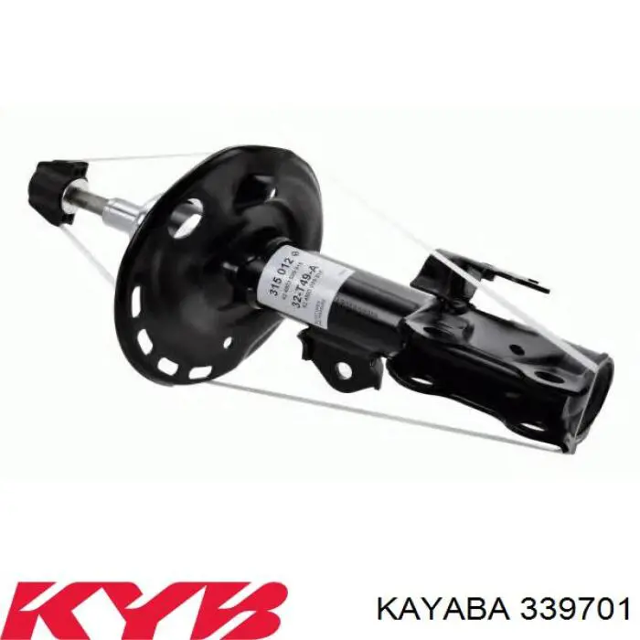 Compre 339701 Kayaba Amortecedor dianteiro esquerdo