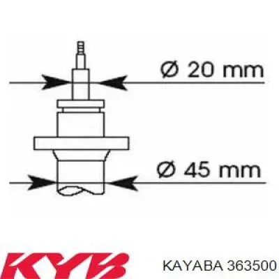 Compre 363500 Kayaba Amortecedor dianteiro
