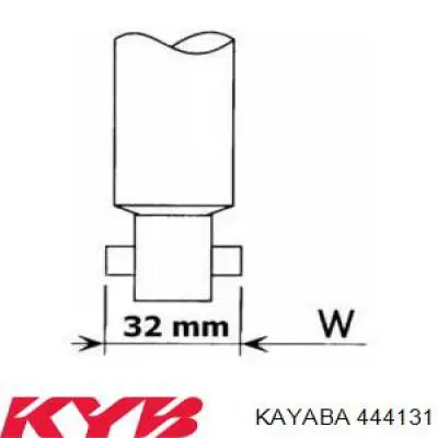 444131 Kayaba Amortecedor traseiro