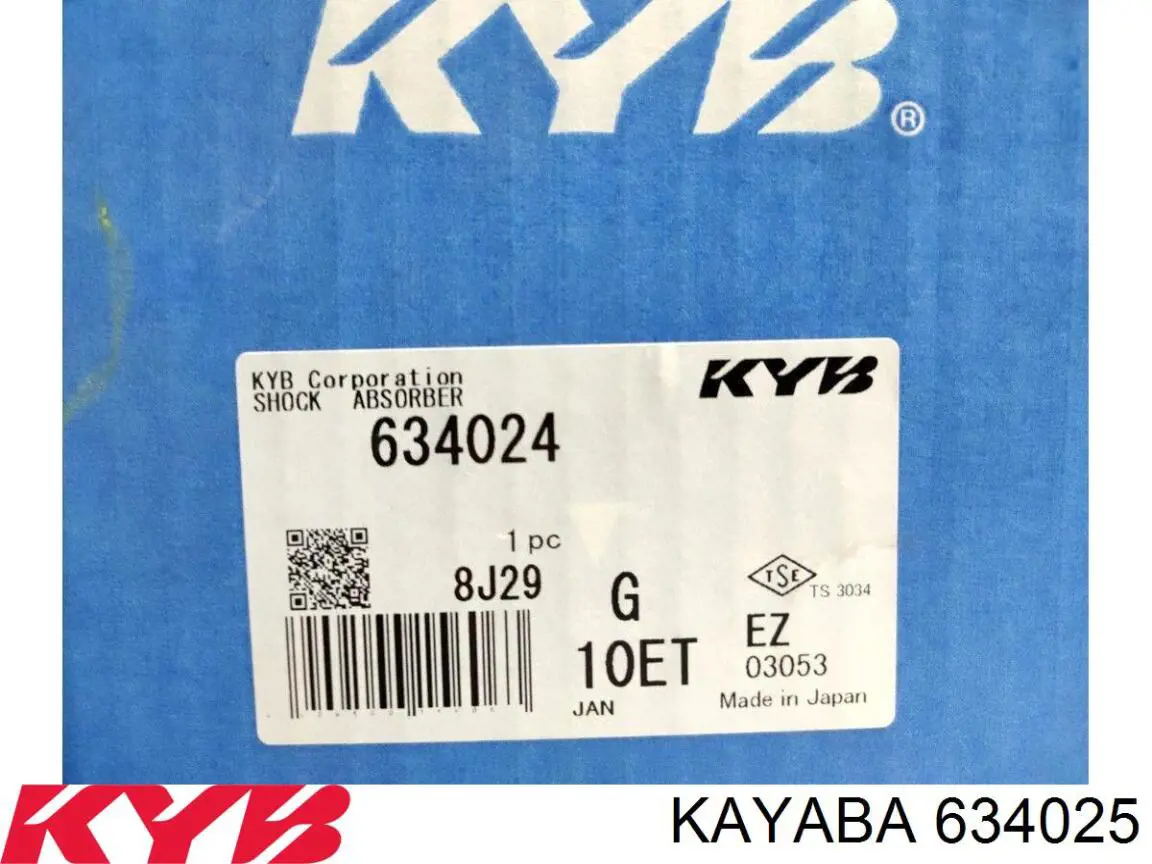 Compre 634025 Kayaba Amortecedor dianteiro esquerdo