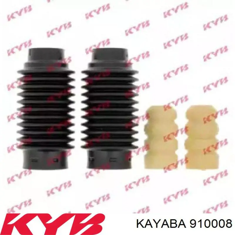 910008 Kayaba Pára-choque (grade de proteção) de amortecedor dianteiro + bota de proteção