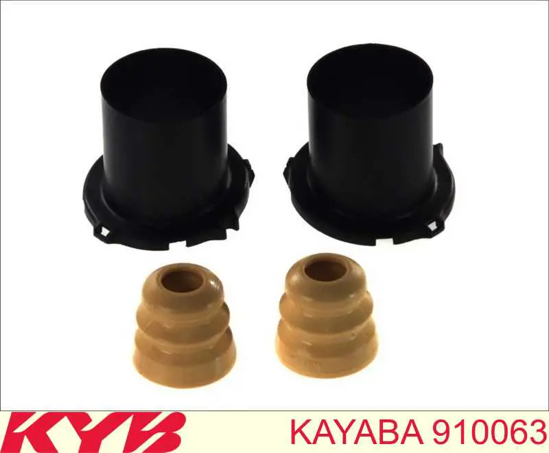 910063 Kayaba Pára-choque (grade de proteção) de amortecedor dianteiro + bota de proteção