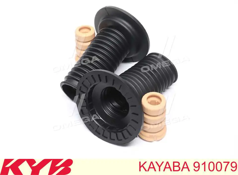 910079 Kayaba Pára-choque (grade de proteção) de amortecedor dianteiro + bota de proteção