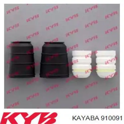 910091 Kayaba Pára-choque (grade de proteção) de amortecedor dianteiro + bota de proteção