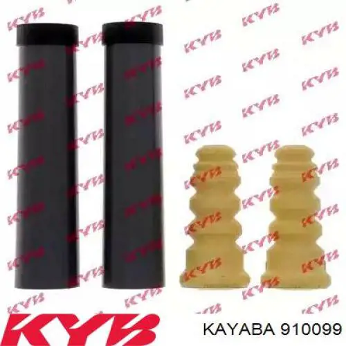 910099 Kayaba Pára-choque (grade de proteção) de amortecedor traseiro + bota de proteção