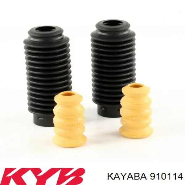 910114 Kayaba Pára-choque (grade de proteção) de amortecedor dianteiro + bota de proteção