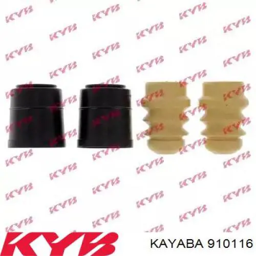 910116 Kayaba Pára-choque (grade de proteção) de amortecedor dianteiro + bota de proteção