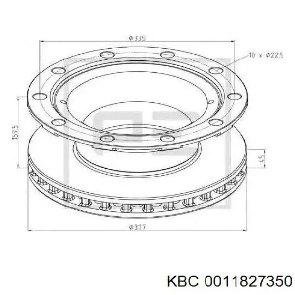 TR458020 KBC Rolamento de diferencial do eixo traseiro