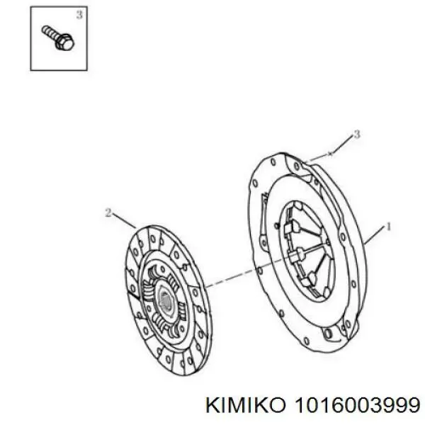 Disco de embraiagem Geely CK II 