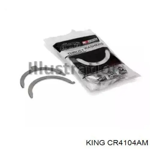 CR4104AM King Folhas inseridas de cambota de biela, kit, padrão (STD)