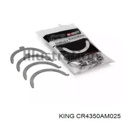 Folhas inseridas de cambota de biela, kit, 1ª reparação ( + 0,25) King CR4350AM025 preço, a partir de 20,36 USD