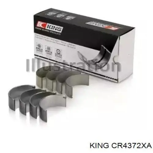 CR4372XA King Folhas inseridas de cambota de biela, kit, padrão (STD)