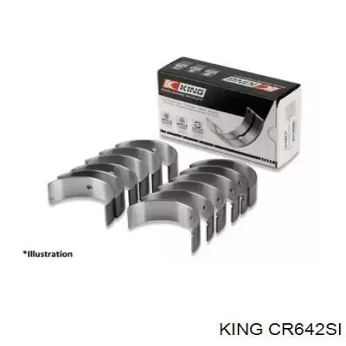 712185STD Glyco Folhas inseridas de cambota de biela, kit, padrão (STD)
