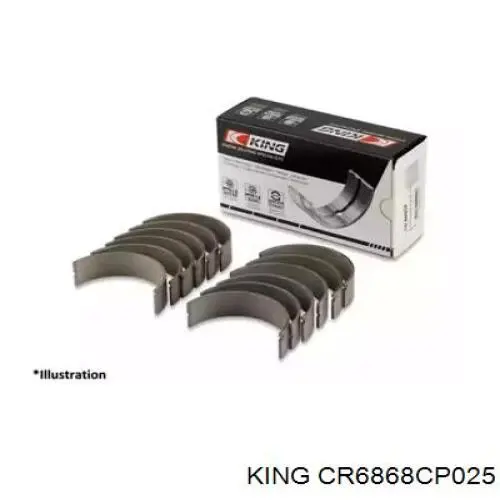 37030610 Kolbenschmidt Folhas inseridas de cambota de biela, kit, 1ª reparação ( + 0,25)