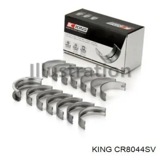 CR8044SV King Folhas inseridas de cambota de biela, kit, padrão (STD)