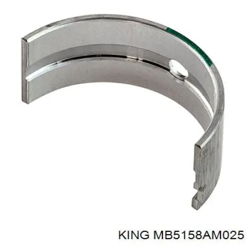MS2007A025 Kolbenschmidt Folhas inseridas principais de cambota, kit, 1ª reparação ( + 0,25)