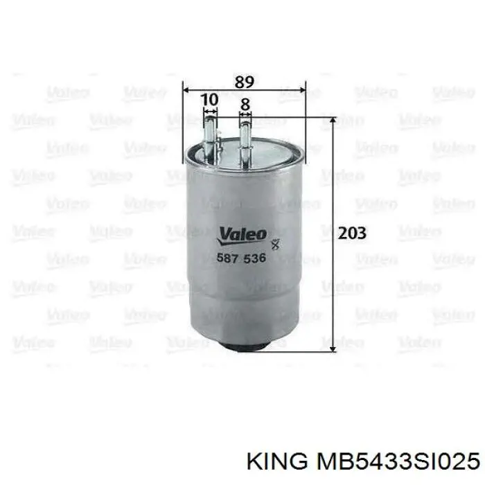 MB5433SI025 King Folhas inseridas principais de cambota, kit, 1ª reparação ( + 0,25)