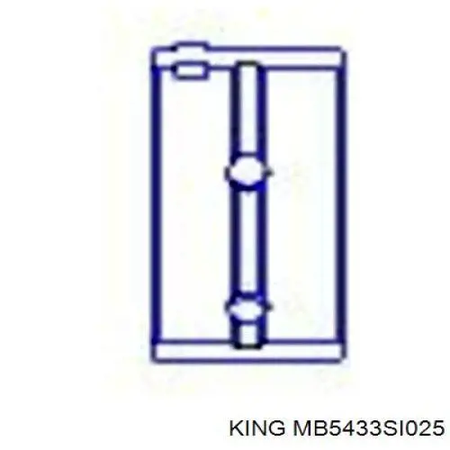402414254 SM Folhas inseridas principais de cambota, kit, 1ª reparação ( + 0,25)