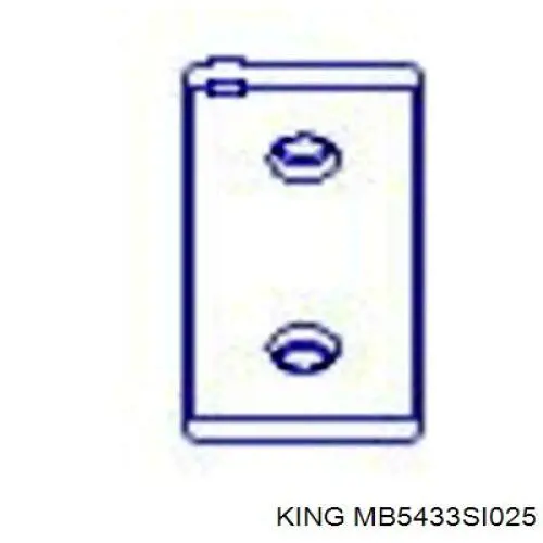 Folhas inseridas principais de cambota, kit, 1ª reparação ( + 0,25) 402414254 SM