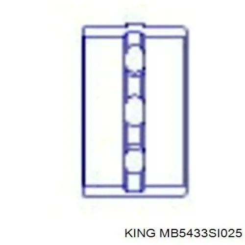 Folhas inseridas principais de cambota, kit, 1ª reparação ( + 0,25) SM 402414254