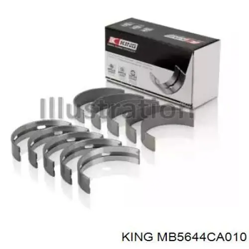 MB5644CA010 King Folhas inseridas principais de cambota, kit, 1ª reparação ( + 0,25)