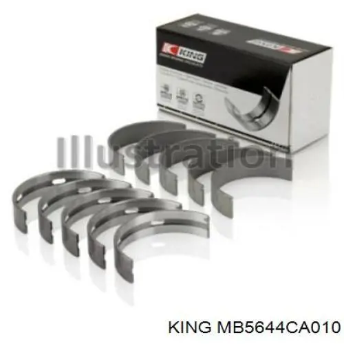 Folhas inseridas principais de cambota, kit, 1ª reparação ( + 0,25) King MB5644CA010 preço, a partir de 23,09 USD