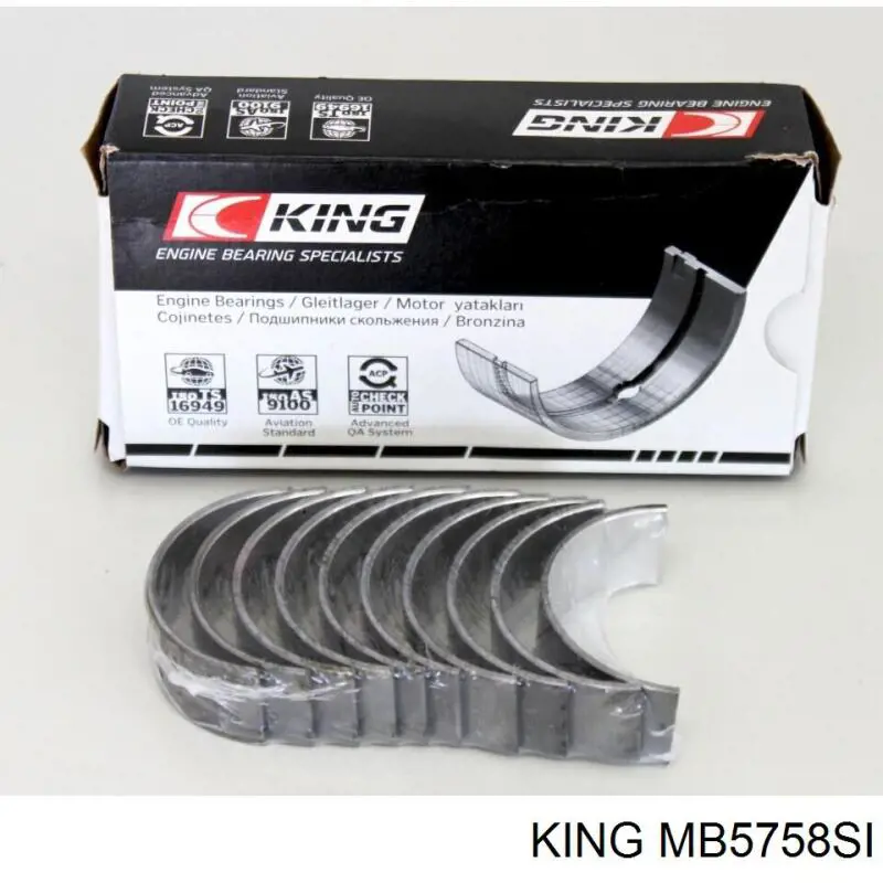 Compre MB5758SI King Folhas inseridas principais de cambota, kit, padrão (STD)