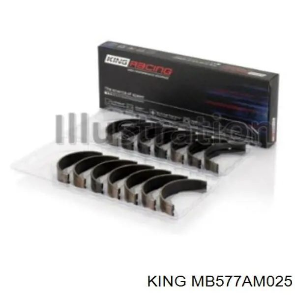 Compre MS1131A025 Kolbenschmidt Folhas inseridas principais de cambota, kit, 1ª reparação ( + 0,25)