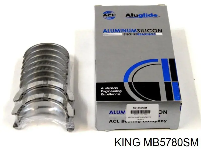 MB5780SM King Folhas inseridas principais de cambota, kit, padrão (STD)
