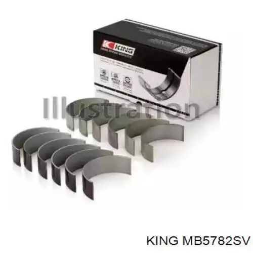 Folhas inseridas principais de cambota, kit, padrão (STD) King MB5782SV preço, a partir de 223,69 USD