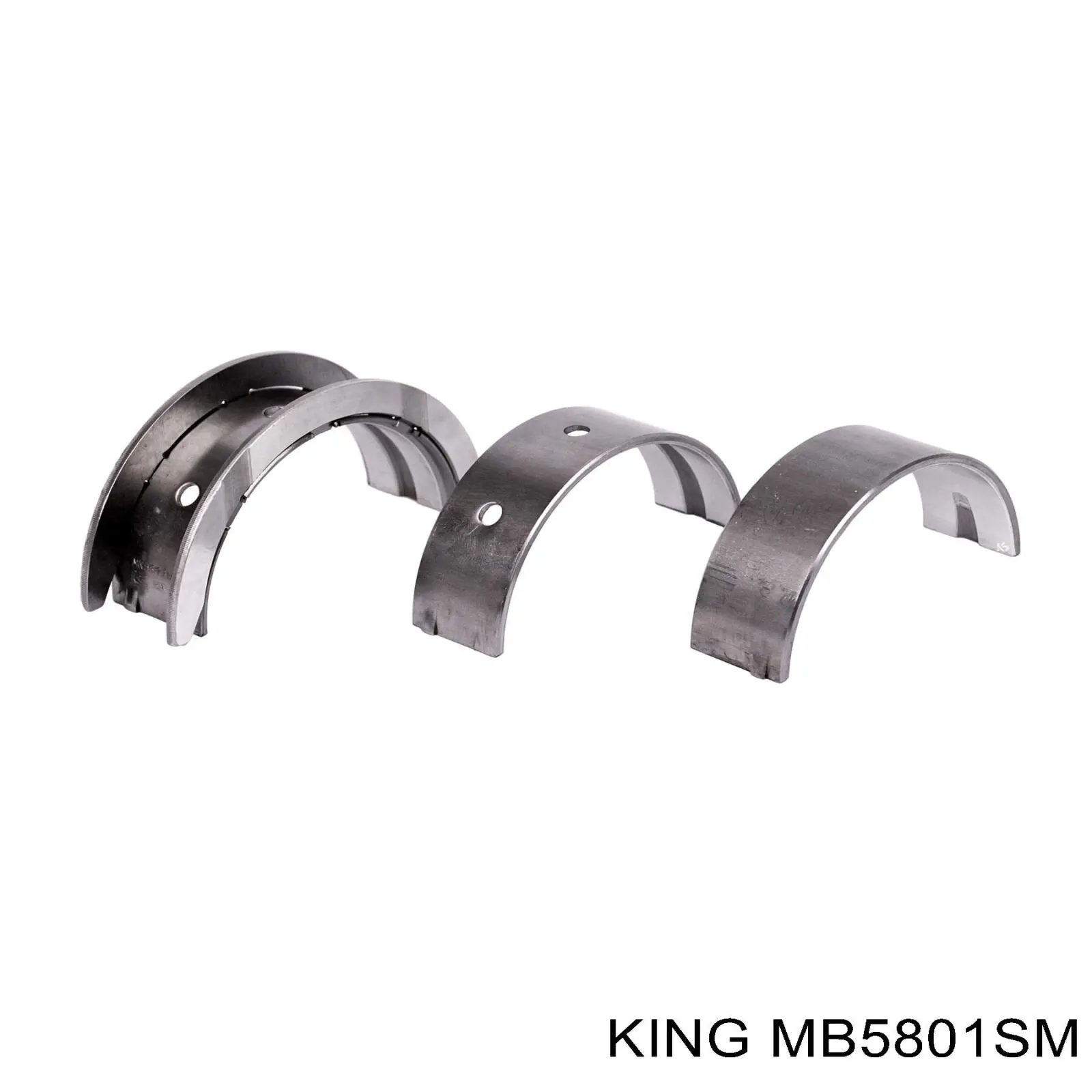 MB5801SM King Folhas inseridas principais de cambota, kit, 1ª reparação ( + 0,25)