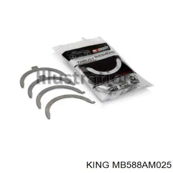 Compre MB588AM025 King Folhas inseridas principais de cambota, kit, 1ª reparação ( + 0,25)