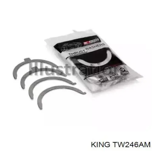 039AS19967000 Mahle Original Semianel de suporte (de carreira) de cambota, STD, kit