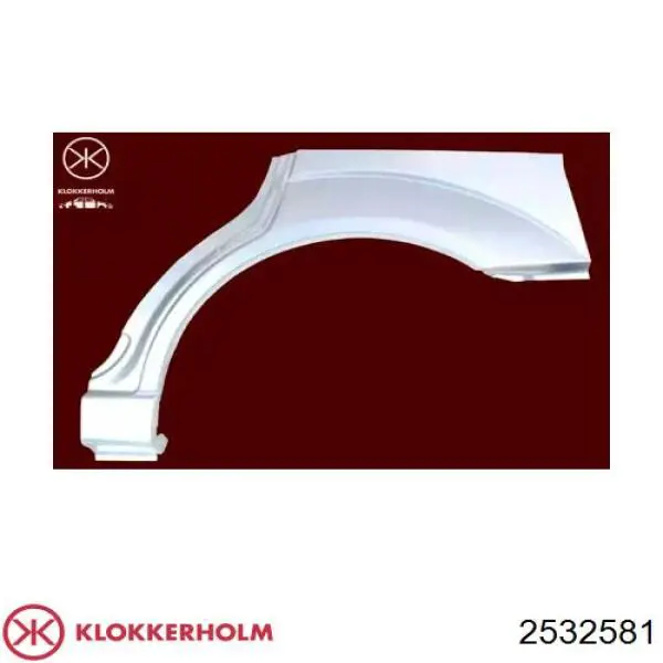 Parte de reparação de arco do pára-lama traseiro esquerdo Klokkerholm 2532581 preço, a partir de 88,63 USD